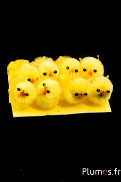 Poussins décoratifs - 2.5 cm x 1.5 cm - jaune